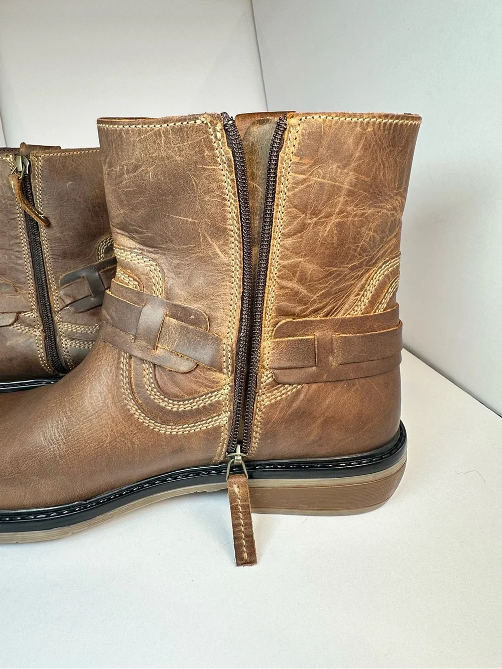 Roan by Bed Stu Colton II Leather Men's Boot Colors:Tan Greenland MM Size 11.5